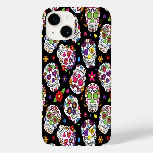 Sugar skull Scary and bloodcurdling intimidating Case_Mate iPhone 14 Case