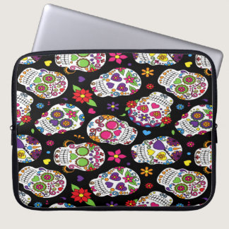 Sugar skull Scary and bloodcurdling intimidating Laptop Sleeve