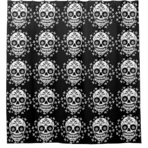 Sugar Skull Shower Curtain