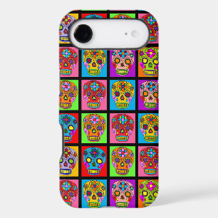 Sugar Skull Squares iPhone 17 Air Case