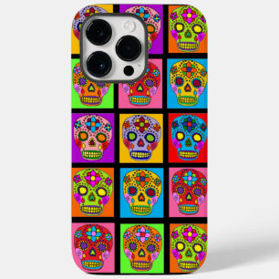 Sugar Skull Squares Case-Mate iPhone 14 Pro Max Case