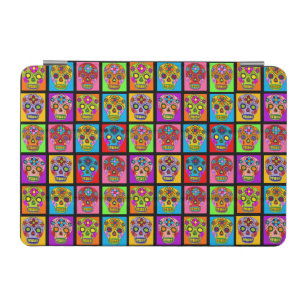 Sugar Skull Squares iPad Mini Cover