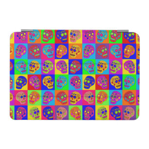 Sugar Skull Squares iPad Mini Cover