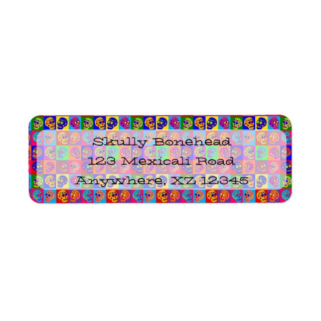 Sugar Skull Squares Label (Front)
