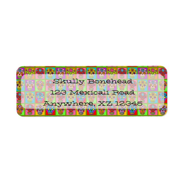 Sugar Skull Squares Label (Front)