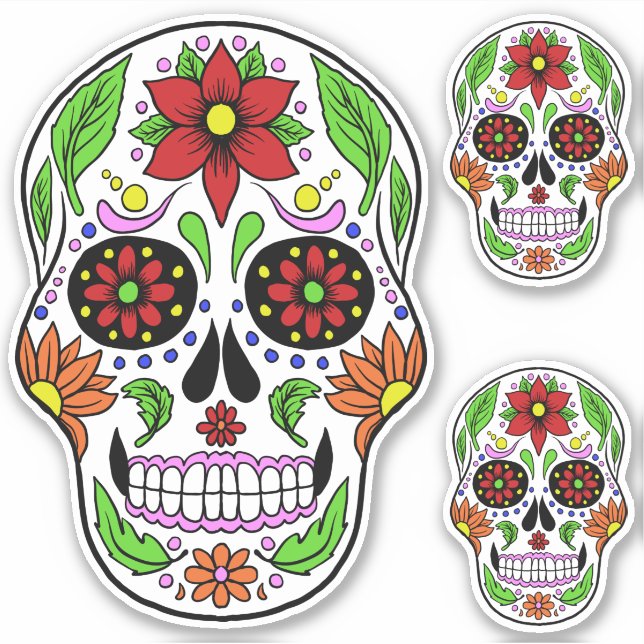 Sugar Skull Sticker (Front)