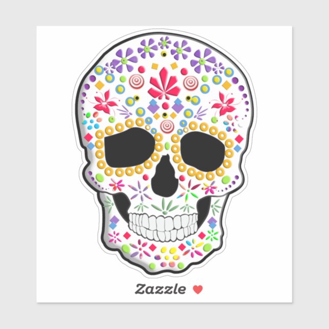 Sugar Skull Sticker (Sheet)