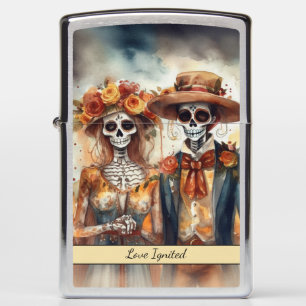 Sugar Skull Sweetheart, custom Zippo Lighter