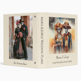 Sugar Skull Sweethearts, custom 3 Ring Binder