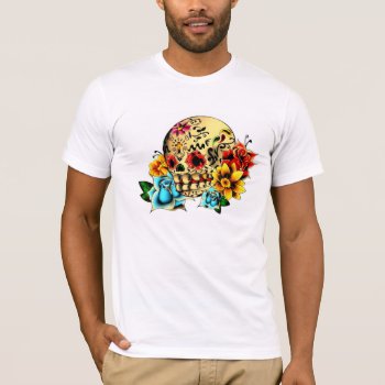 Sugar Skull T-shirt by ArtsofLove at Zazzle