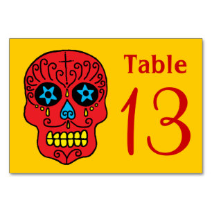 Sugar Skull Table Number