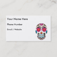 Sugar Skull - Tattoo Art Business Card