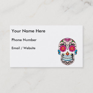 Sugar Skull - Tattoo Art Business Card