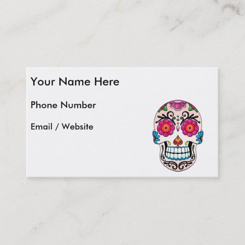 Sugar Skull _ Tattoo Art Business Card