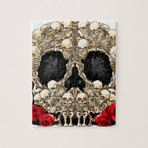 Sugar Skull - Tattoo Design Jigsaw Puzzle