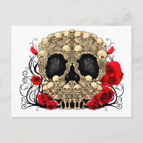 Sugar Skull _ Tattoo Design Postcard