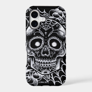 Sugar Skull Tattoo Flash iPhone 17 Case