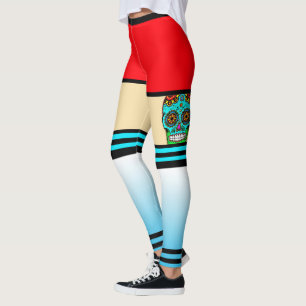 Sugar Skull Tattoo Leggings