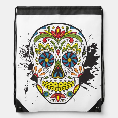 Sugar Skull Tattoo Skull Mexican Skull Backpack