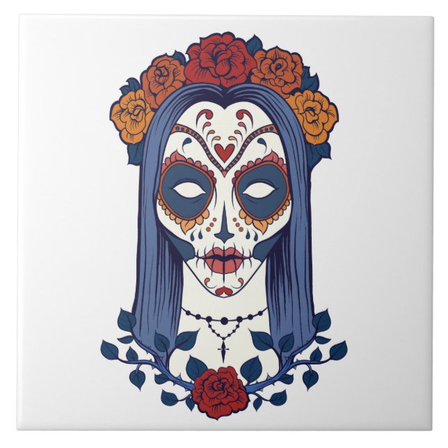 Sugar Skull Tile (Front)