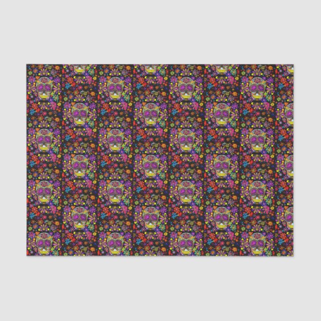 Sugar Skull Tissue  Paper (Front)
