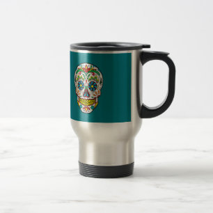 Sugar Skull Travel Mug