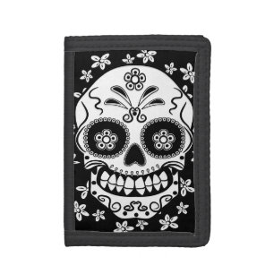 Sugar Skull Tri-fold Wallet