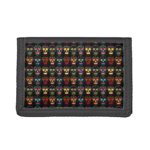 Sugar Skull Trifold Wallet