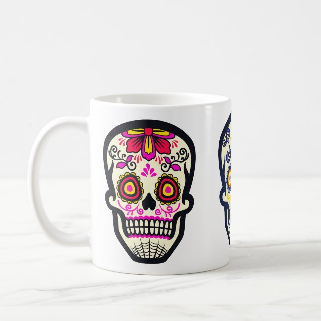 Sugar Skull Trio Coffee Mug (Left)