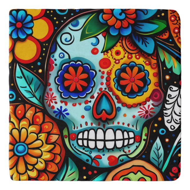 Sugar Skull Trivet (Front)