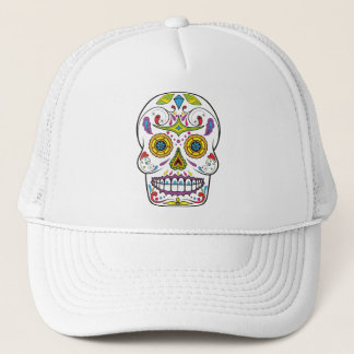 Sugar Skull Trucker Hat