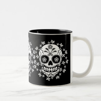 Sugar Skull Two-Tone Coffee Mug