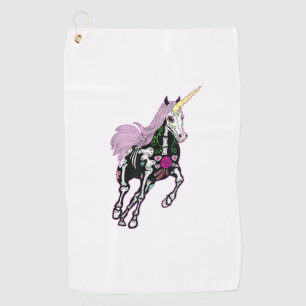 Sugar Skull Unicorn Day Of The Death T-Shirt Golf Towel