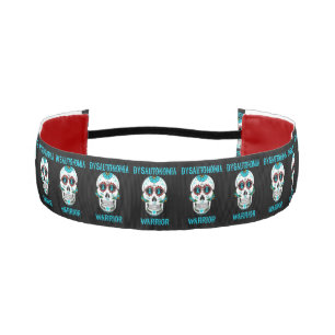 Sugar Skull/Warrior...Dysautonomia Athletic Headband