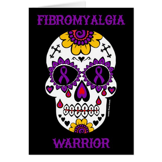 Sugar Skull/Warrior...Fibro Cards (Front)