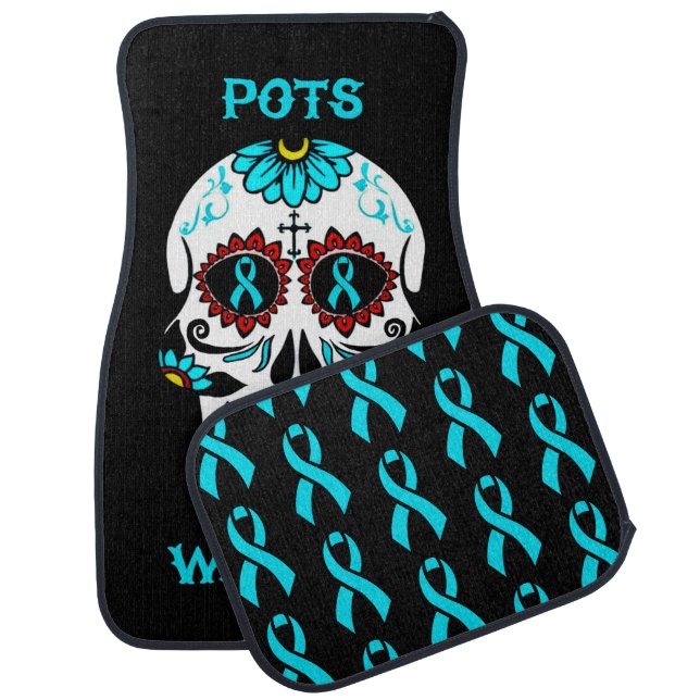 Sugar Skull/Warrior...POTS Car Floor Mat (Set)