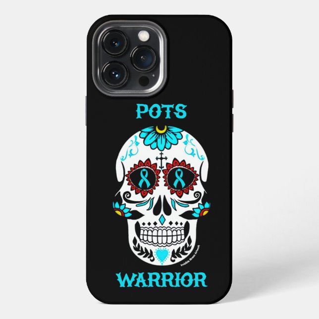 Sugar Skull/Warrior...POTS Iphone Case (Back)