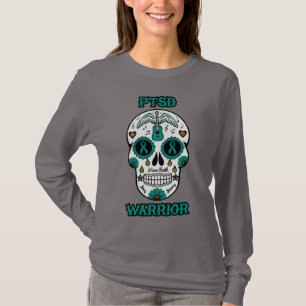 Sugar Skull/Warrior...PTSD T-Shirt