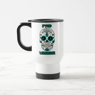 Sugar Skull/Warrior...PTSD Travel Mug