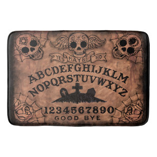 Sugar Skull Witch Board Bath Mat