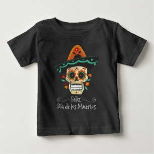 Sugar Skull with Hat Dia de Muertos Shirt