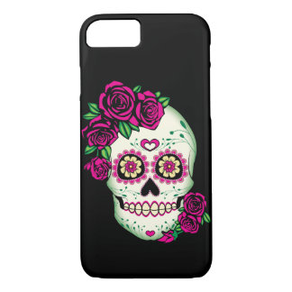 Sugar Skull with Roses iPhone 8/7 Case