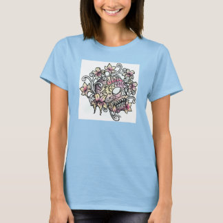 Sugar Skull with vines T-Shirt