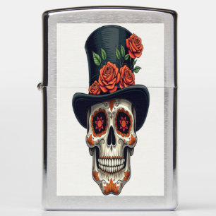 Sugar Skull Zippo Lighter