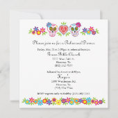 Sugar Skulls and Flowers Wedding Invitation (Front)