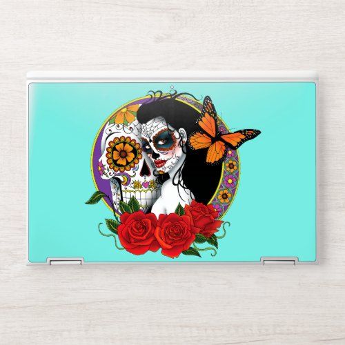 Sugar Skulls Art Nouveau HP Laptop Skin