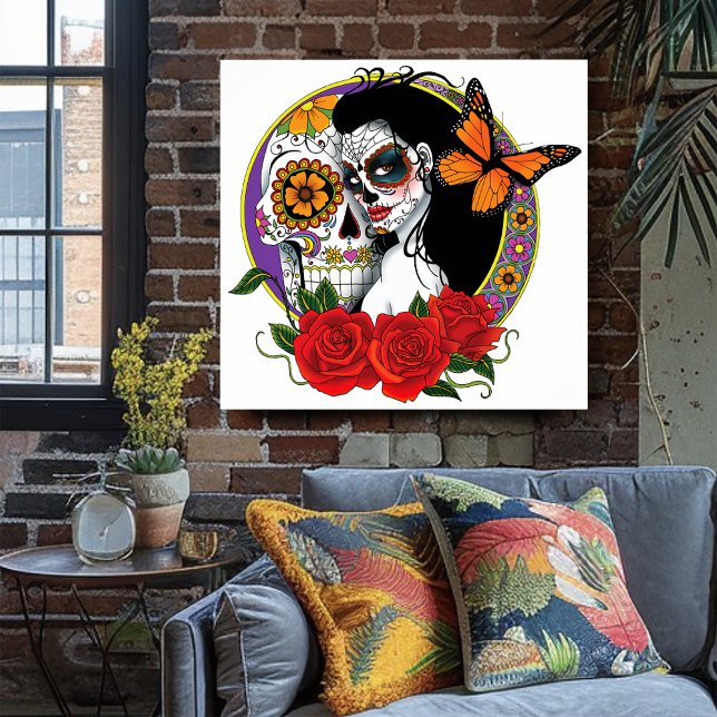 Sugar Skulls Art Nouveau Poster (Creator Uploaded)