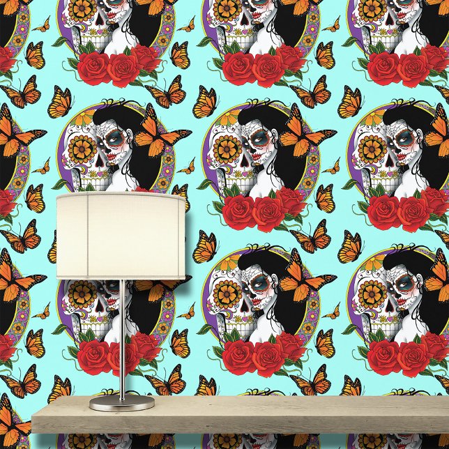 Sugar Skulls Art Nouveau Wallpaper (Creator Uploaded)
