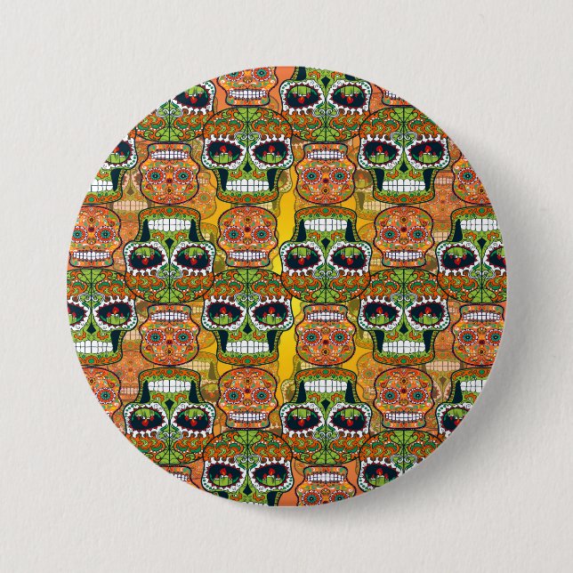 Sugar Skulls Button (Front)
