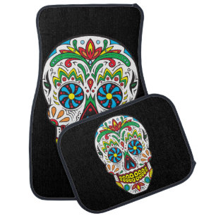 Sugar Skulls Car Floor Mat